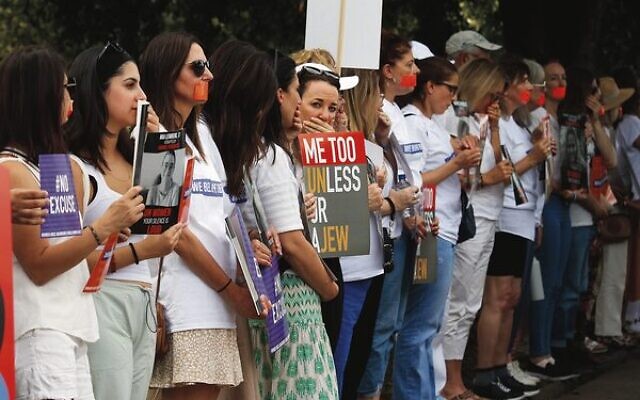 Women at the "No Excuse" vigil. Photo: Peter Haskin Women at the "No Excuse" vigil. Photo: Peter Haskin