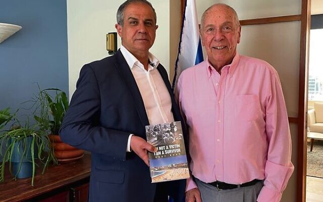 Israeli ambassador Amir Maimon (left) with Eddy Boas. Israeli ambassador Amir Maimon (left) with Eddy Boas.