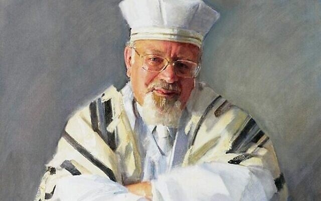 A portrait of the late Rabbi Dr Raymond Apple painted by artist Robert Hannaford. A portrait of the late Rabbi Dr Raymond Apple painted by artist Robert Hannaford.