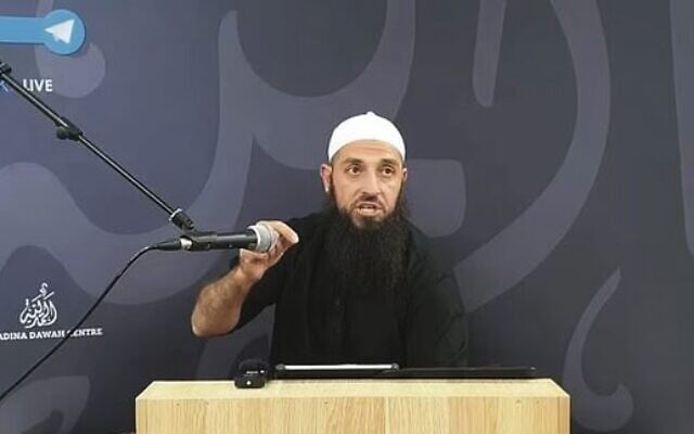 Muslim cleric Wissam Haddad is of the preachers who has incited against Jews since October 7. Screenshot: YouTube Muslim cleric Wissam Haddad is of the preachers who has incited against Jews since October 7. Screenshot: YouTube