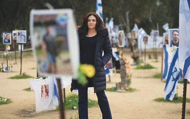 Sheryl Sandberg at the site of the Nova festival massacre. Photo: Ran Mendelson Sheryl Sandberg at the site of the Nova festival massacre. Photo: Ran Mendelson