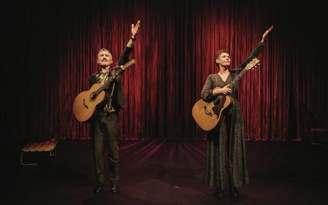 Willy Zygier and Deborah Conway performing Songs from the Book
of Life. Photo: Jason Lau Willy Zygier and Deborah Conway performing Songs from the Book
of Life. Photo: Jason Lau
