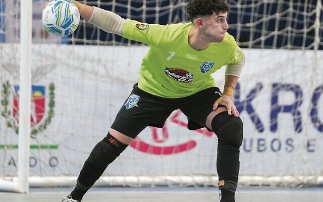 Noah Feilich in action for Hakoah's open men's team last year.
Photo: CBFS Futsal Noah Feilich in action for Hakoah's open men's team last year.
Photo: CBFS Futsal