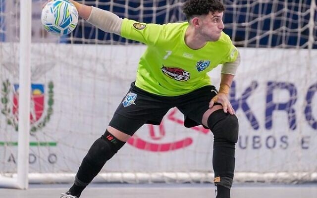 Noah Feilich in action for Hakoah's open men's team last year. Photo: CBFS Futsal Noah Feilich in action for Hakoah's open men's team last year. Photo: CBFS Futsal