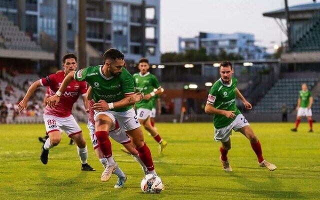 Jordi Swibel on the attack for Marconi in last year's NSW NPL men's season. Jordi Swibel on the attack for Marconi in last year's NSW NPL men's season.