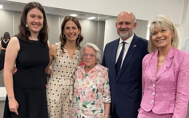 At the launch, from left: Naya Seelig-Schnattner; Lucie Dickens, vice-president AFTV; Esther Wise; the French ambassador to Australia, Pierre-André Imbert; and honorary consul of France, Myriam Boisbouvier-Wylie. At the launch, from left: Naya Seelig-Schnattner; Lucie Dickens, vice-president AFTV; Esther Wise; the French ambassador to Australia, Pierre-André Imbert; and honorary consul of France, Myriam Boisbouvier-Wylie.