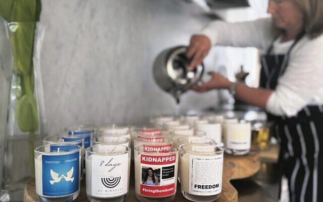 Candlemaker Sandy Waislitz. Candlemaker Sandy Waislitz.
