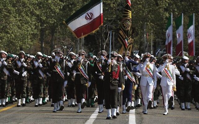 An Army Day parade at a military base in Tehran, Iran, Wednesday, April 17. Photo: AP Photo/Vahid Salemi An Army Day parade at a military base in Tehran, Iran, Wednesday, April 17. Photo: AP Photo/Vahid Salemi