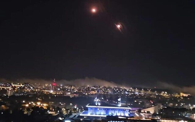 Iranian drones over the Knesset in Jerusalem. Iranian drones over the Knesset in Jerusalem.