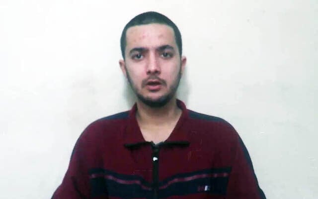 Israeli-American hostage Hersh Goldberg-Polin, 23, held captive in Gaza since October 7, in a Hamas propaganda video released on April 24, 2024. (The Times of Israel: Screenshot: Telegram) Israeli-American hostage Hersh Goldberg-Polin, 23, held captive in Gaza since October 7, in a Hamas propaganda video released on April 24, 2024. (The Times of Israel: Screenshot: Telegram)