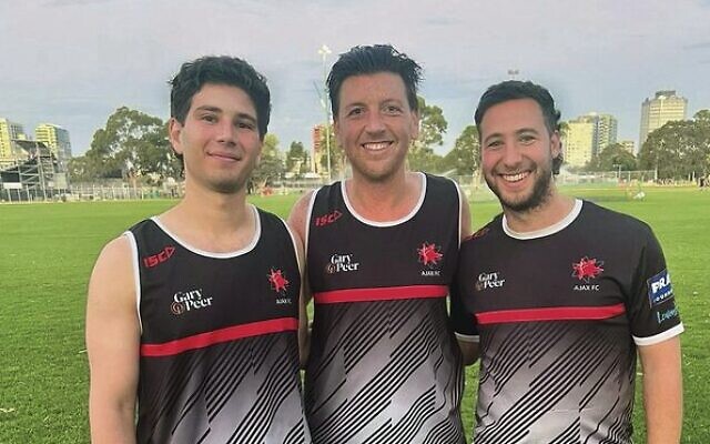 AJAX men's Premier C reserve grade leadership group (from left) Jonathan Machlin, captain Jordan Tonkin and vice-captain Joel Burston. AJAX men's Premier C reserve grade leadership group (from left) Jonathan Machlin, captain Jordan Tonkin and vice-captain Joel Burston.