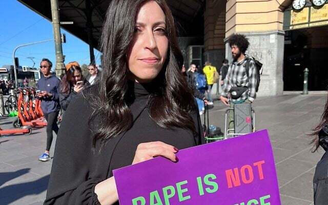 Sexual abuse survivor Nicole Myer spoke at the rally. Sexual abuse survivor Nicole Myer spoke at the rally.