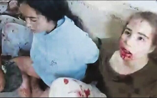 A still from footage showing the capture and abduction of Liri Albag, Karina Ariev, Agam Berger, Daniela Gilboa and Naama Levy on October 7, 2023.
Photo: The Hostages Families Forum A still from footage showing the capture and abduction of Liri Albag, Karina Ariev, Agam Berger, Daniela Gilboa and Naama Levy on October 7, 2023.
Photo: The Hostages Families Forum