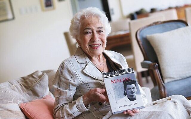 Michele Huppert in 2021 with her memoir of her mother Ruth. Photo: Peter Haskin Michele Huppert in 2021 with her memoir of her mother Ruth. Photo: Peter Haskin