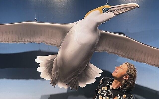 Zev Landes recreated a life-size version of the largest bird to have ever existed. Zev Landes recreated a life-size version of the largest bird to have ever existed.