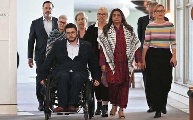 Greens senators after staging a walk-out in the Senate last November. Photo: AAP Image/Mick Tsikas Greens senators after staging a walk-out in the Senate last November. Photo: AAP Image/Mick Tsikas