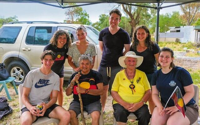 The 'Jewish mob' with community elders during the Derech Eretz program. The 'Jewish mob' with community elders during the Derech Eretz program.