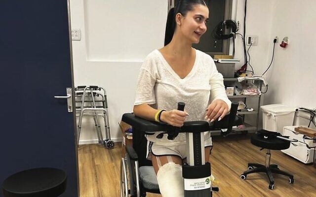 IDF Lieutenant Eden Ram in rehabilitation at Beit Halochem in Jerusalem. IDF Lieutenant Eden Ram in rehabilitation at Beit Halochem in Jerusalem.