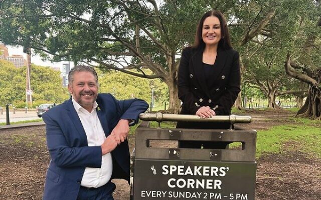 Glenn Kolomeitz and Jacqui Lambie in Sydney. Glenn Kolomeitz and Jacqui Lambie in Sydney.