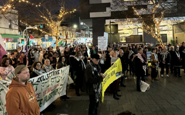 Protesters outside the Inner West Council meeting in Ashfield on Tuesday night. Photo: Instagram Protesters outside the Inner West Council meeting in Ashfield on Tuesday night. Photo: Instagram