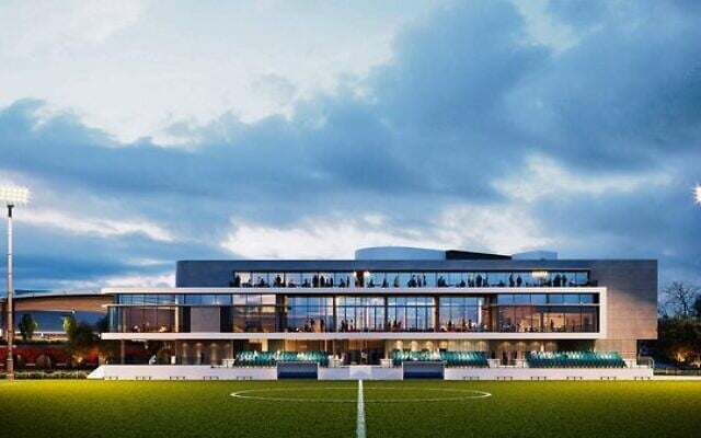 An artist's impression of the new Hakoah at White City. An artist's impression of the new Hakoah at White City.