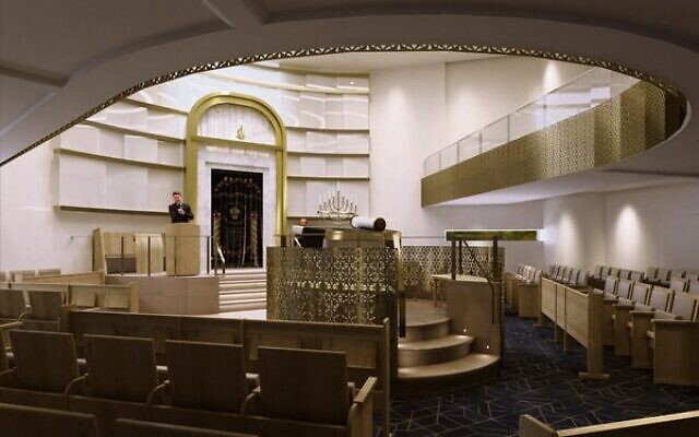 Inside the new Chabad of Bondi shule. Inside the new Chabad of Bondi shule.