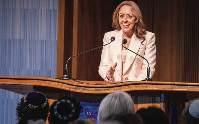The guest of honour, Rabbi Jacqueline Ninio, at her silver jubilee at Emanuel Synagogue. Photo: Benjamin Ryan The guest of honour, Rabbi Jacqueline Ninio, at her silver jubilee at Emanuel Synagogue. Photo: Benjamin Ryan