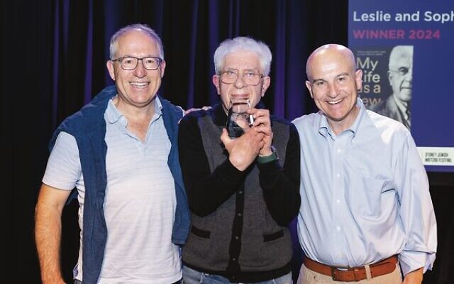 From left: Gideon Caplan, Michael Gawenda, Jonathan Caplan.
Photo: Giselle Haber From left: Gideon Caplan, Michael Gawenda, Jonathan Caplan.
Photo: Giselle Haber