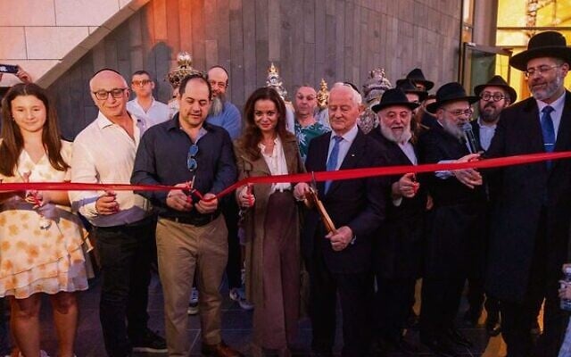 The ribbon was cut on Sunday. Photo: Nadine Saacks The ribbon was cut on Sunday. Photo: Nadine Saacks