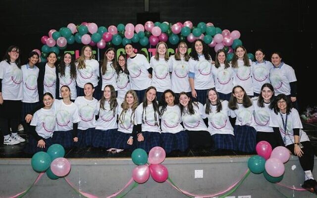 Beth Rivkah's years 10 to 12 girls went under the scissors to raise money for Zichron Menachem. Photo: supplied Beth Rivkah's years 10 to 12 girls went under the scissors to raise money for Zichron Menachem. Photo: supplied