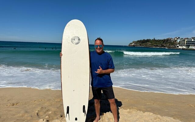 Tuvia Book at Bondi Beach. Tuvia Book at Bondi Beach.