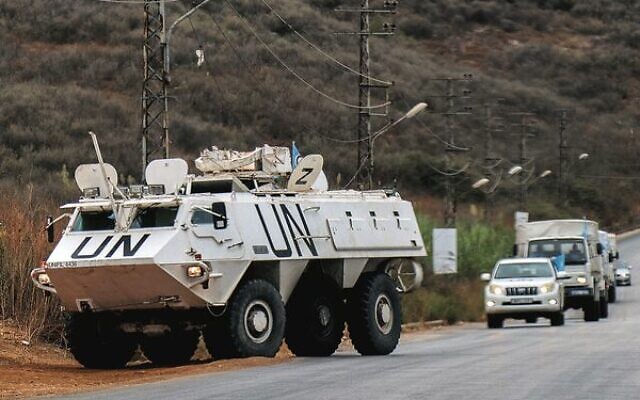 A United Nations Interim Force in Lebanon (UNIFIL) armoured personnel carrier on patrol in southern Lebanon.
Photo: Rabih Daher/AFP A United Nations Interim Force in Lebanon (UNIFIL) armoured personnel carrier on patrol in southern Lebanon.
Photo: Rabih Daher/AFP