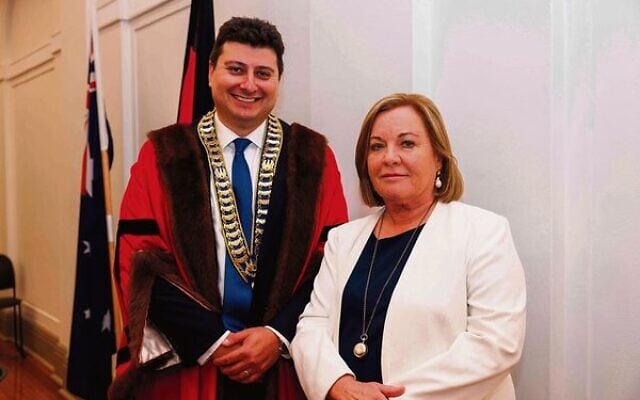 Mayor William Nemesh with deputy mayor Keri Spooner. Mayor William Nemesh with deputy mayor Keri Spooner.