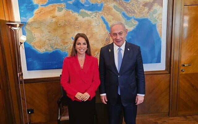 Sharri Markson with Prime Minister Benjamin Netanyahu. Sharri Markson with Prime Minister Benjamin Netanyahu.