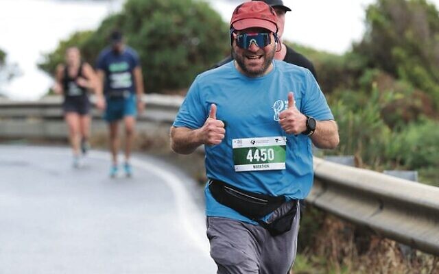 Cliff Karp running the 45km Great Ocean Road Marathon in May.
Photo: supplied Cliff Karp running the 45km Great Ocean Road Marathon in May.
Photo: supplied