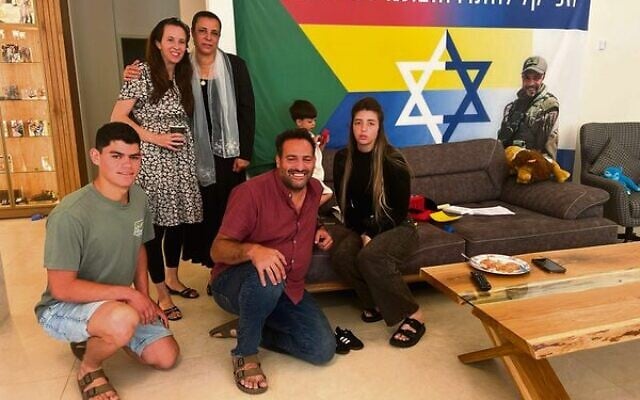 The Living the Dream team with the family of Salman Habka, a Druze IDF soldier who fell in Gaza. The Living the Dream team with the family of Salman Habka, a Druze IDF soldier who fell in Gaza.
