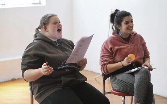 Ashleigh Cole (left) and Montana Sharp developed acting, dancing and singing skills at a recent Stars and the Moon theatre skills workshop. Ashleigh Cole (left) and Montana Sharp developed acting, dancing and singing skills at a recent Stars and the Moon theatre skills workshop.