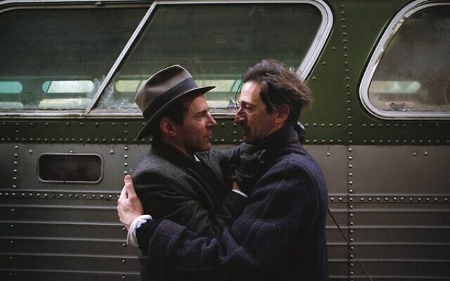 Alessandro Nivola and Adrien Brody in The Brutalist. Photo: A24 Alessandro Nivola and Adrien Brody in The Brutalist. Photo: A24