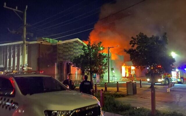 The Adass Israel Synagogue in Melbourne was targeted by an arson attack. Photo: X The Adass Israel Synagogue in Melbourne was targeted by an arson attack. Photo: X
