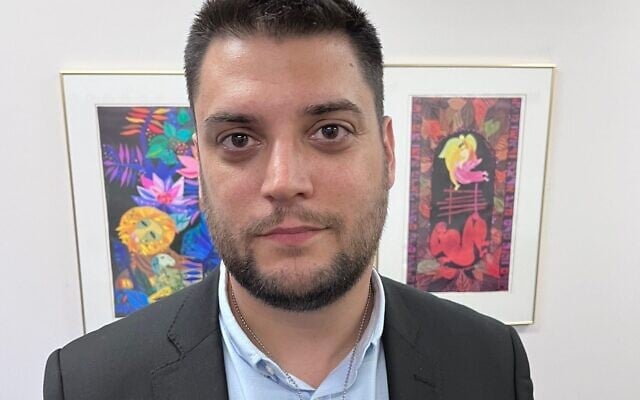 Israeli journalist Elad Simchayoff, a the ZFA biennial earlier this year. Israeli journalist Elad Simchayoff, a the ZFA biennial earlier this year.
