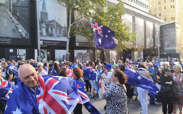 The crowd at the "Call to Action' gathering against antisemitism at Sydney's Martin Place on January 21, 2025. Photo: Shane Desiatnik The crowd at the "Call to Action' gathering against antisemitism at Sydney's Martin Place on January 21, 2025. Photo: Shane Desiatnik