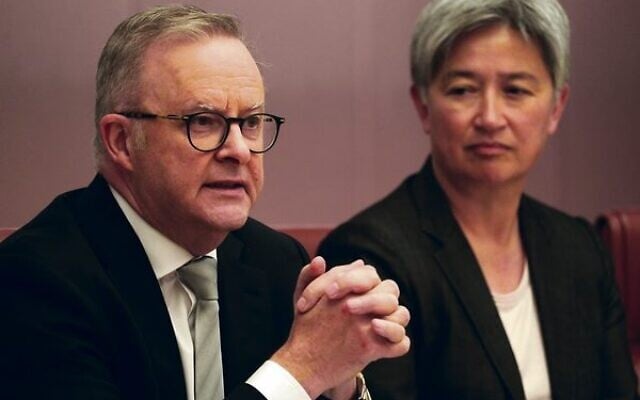 Anthony Albanese and Penny Wong during a cabinet meeting in January. Photo: AAP Image/Dominic Giannini Anthony Albanese and Penny Wong during a cabinet meeting in January. Photo: AAP Image/Dominic Giannini