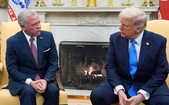 US President Donald Trump speaks with Jordan's King Abdullah II in the Oval Office at the White House, February 11, 2025, in Washington. (Photo/Alex Brandon) US President Donald Trump speaks with Jordan's King Abdullah II in the Oval Office at the White House, February 11, 2025, in Washington. (Photo/Alex Brandon)