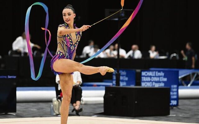 Alexandra Kiroi-Bogatyreva competing in ribbon in the 2022 Australian Gymnastics Championships. Photo: Winkipop Media Alexandra Kiroi-Bogatyreva competing in ribbon in the 2022 Australian Gymnastics Championships. Photo: Winkipop Media