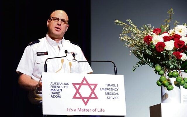 MDA senior paramedic Aryeh Myers. Photos: Joel Symonds MDA senior paramedic Aryeh Myers. Photos: Joel Symonds