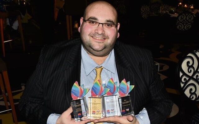Joshua Levi at the 2016 NSW Premier's Multicultural Media Awards.
Photo: Noel Kessel Joshua Levi at the 2016 NSW Premier's Multicultural Media Awards.
Photo: Noel Kessel