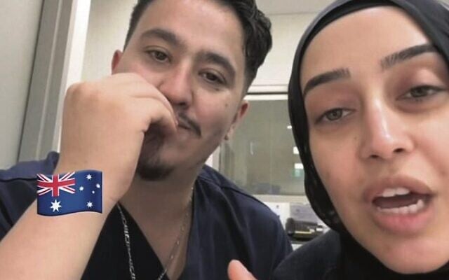 The former nurses at Bankstown Hospital talking to Israeli Max Veifer. Photo: Screenshot The former nurses at Bankstown Hospital talking to Israeli Max Veifer. Photo: Screenshot