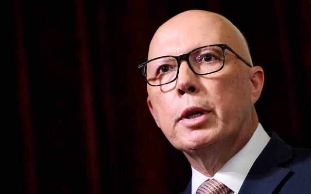 Opposition Leader Peter Dutton addresses the Lowy Institute in Sydney, Thursday, March 20, 2025. Photo: AAP Image/Bianca De Marchi Opposition Leader Peter Dutton addresses the Lowy Institute in Sydney, Thursday, March 20, 2025. Photo: AAP Image/Bianca De Marchi