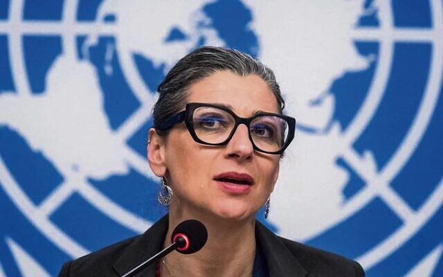 UN Special Rapporteur Francesca Albanese. Photo: Fabrice Coffrini/AFP UN Special Rapporteur Francesca Albanese. Photo: Fabrice Coffrini/AFP