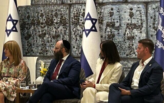 Zionist Federation of Australia CEO Alon Cassuto (right) at the President's antisemitism panel in Israel. Zionist Federation of Australia CEO Alon Cassuto (right) at the President's antisemitism panel in Israel.